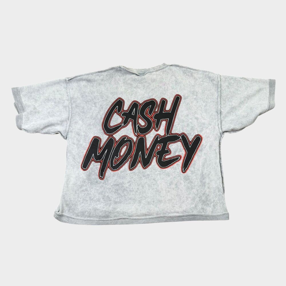 Explicit Trendz Cash Money Records Rap Mens Small Mineral Wash Graphic Lil Wayne - Picture 2 of 9